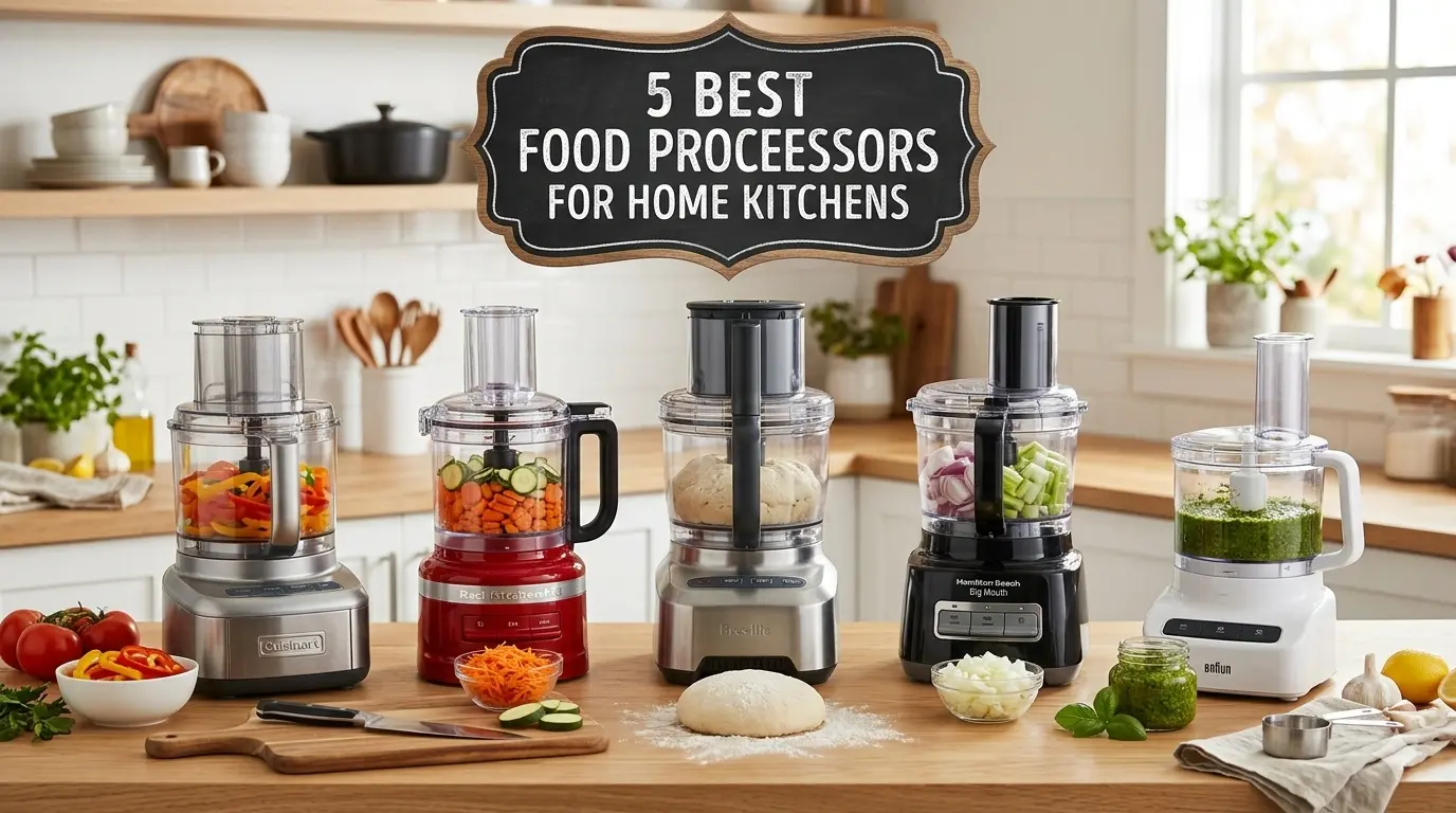 Food Processor: 5 Best Options for Home Kitchens