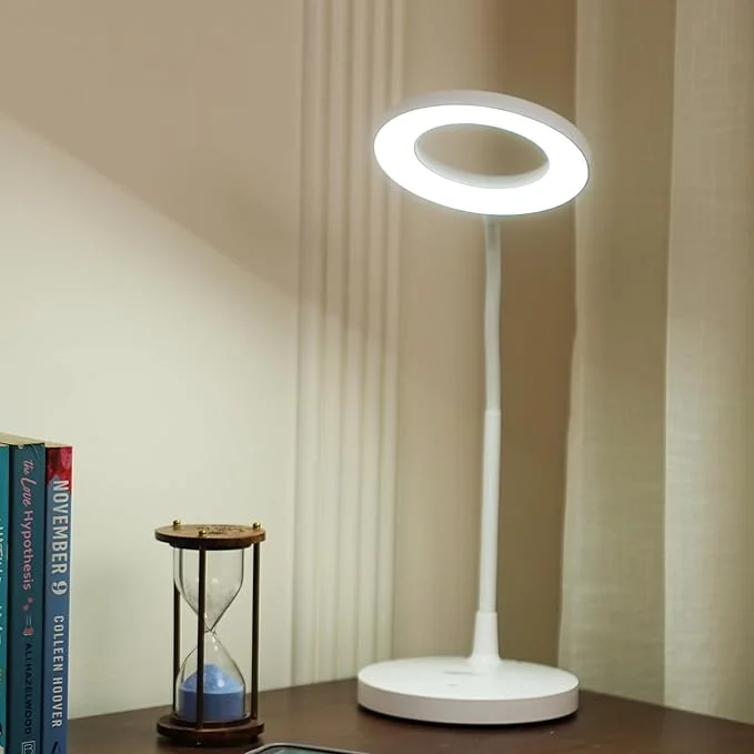 Amazon Basics 9W dimming halo rechargeable table lamp India