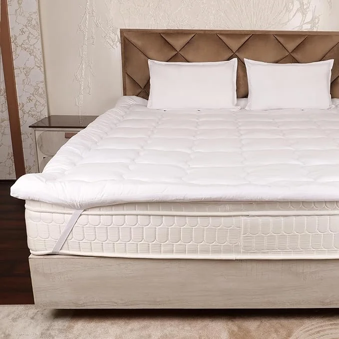 AVI Super Soft 500 GSM microfiber mattress topper single bed white India