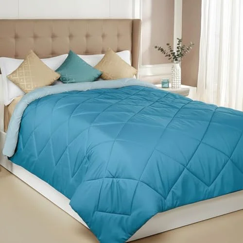 Solimo microfibre reversible comforter double bed ocean blue India