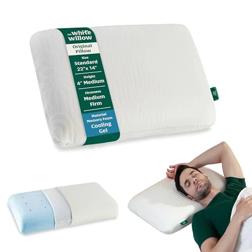The White Willow memory foam cervical pillow cool gel white India