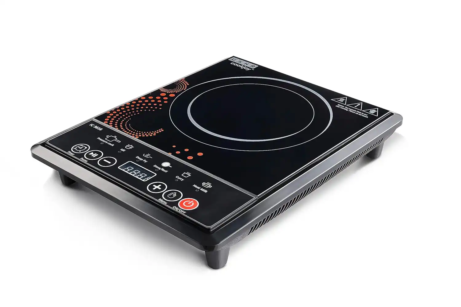 Usha Cook Joy 3616 1600W induction cooktop 7 Indian presets black India